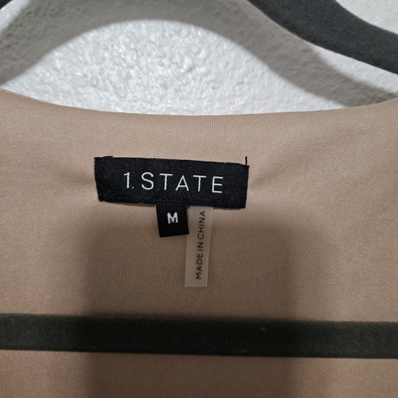 1 State cheetah print sinched Balloon sleeve top size medium - Picture 5 of 11